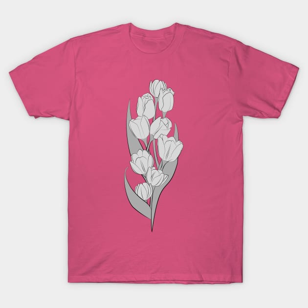 Tulip Bunch T-Shirt by Thedustyphoenix